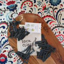 Load image into Gallery viewer, Sock Clips - 25 pack, keep 25 pairs of socks together, forever
